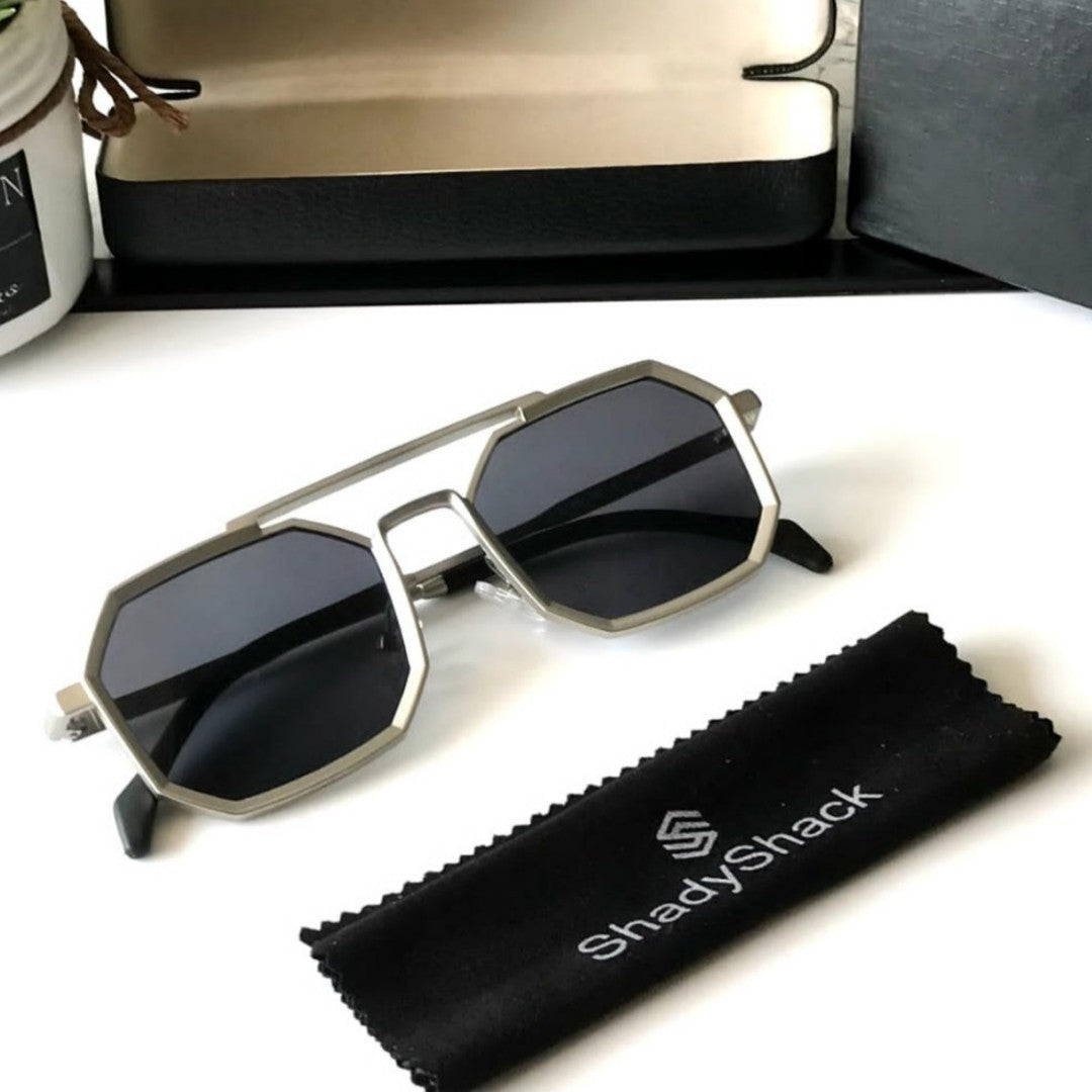 Sunglasses Aviator SILVER PLEIN SEVENTIES | Philipp Plein